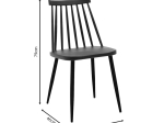 ΚΑΡΕΚΛΑ AURORA PAKOWORLD PP ΜΑΥΡΟ-ΠΟΔΙ ΜΑΥΡΟ 42X46X79ΕΚ
