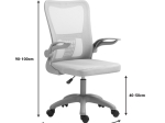 ΚΑΡΕΚΛΑ ΓΡΑΦΕΙΟΥ ΕΡΓΑΣΙΑΣ ANNALISE PAKOWORLD MESH ΓΚΡΙ 57X53X100ΕΚ