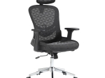 ΚΑΡΕΚΛΑ ΓΡΑΦΕΙΟΥ ΕΡΓΑΣΙΑΣ MERGI PAKOWORLD ΜΑΥΡΟ MESH 62X63X120ΕΚ