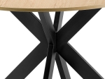 ΤΡΑΠΕΖΙ JESTON PAKOWORLD MDF ΚΑΡΥΔΙ-ΠΟΔΙ ΜΑΥΡΟ ΜΕΤΑΛΛΟ Φ120X75ΕΚ