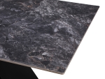 ΤΡΑΠΕΖΙ MEJA PAKOWORLD SINTERED STONE ΜΑΥΡΟ ΜΕ ΜΕΤΑΛΛΙΚΑ ΠΟΔΙΑ ΣΕ ΜΑΥΡΗ ΑΠΟΧΡΩΣΗ 200X100X76ΕΚ