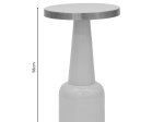 ΒΟΗΘΗΤΙΚΟ ΤΡΑΠΕΖΙ EASYFUL INART ΚΡΕΜ-ΧΡΥΣΟ ΜΕΤΑΛΛΟ Φ36X58ΕΚ