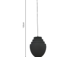 ΦΩΤΙΣΤΙΚΟ ΟΡΟΦΗΣ KELSY INART E27 ΜΑΥΡΟ ΜΕΤΑΛΛΟ Φ30X122ΕΚ
