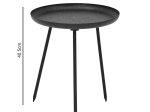 ΒΟΗΘΗΤΙΚΟ ΤΡΑΠΕΖΙ FLAZ INART ΜΑΥΡΟ ΜΕΤΑΛΛΟ Φ36.5X40.5ΕΚ