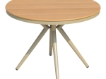 ΤΡΑΠΕΖΙ HILLY PAKOWORLD PLYWOOD ΚΑΙ ΑΛΟΥΜΙΝΙΟ ΣΕ ΣΑΜΠΑΝΙΖΕ ΑΠΟΧΡΩΣΗ Φ100X75ΕΚ