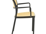 ΠΟΛΥΘΡΟΝΑ WESTLEY PAKOWORLD PP ΦΥΣΙΚΟ-ΜΑΥΡΟ 58X47X81ΕΚ