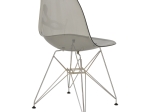 ΚΑΡΕΚΛΑ ADELLE PAKOWORLD PP ΔΙΑΦΑΝΟ ΓΚΡΙ-INOX ΠΟΔΙ 46X55X81ΕΚ