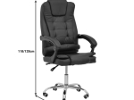 ΚΑΡΕΚΛΑ ΓΡΑΦΕΙΟΥ ΔΙΕΥΘΥΝΤΗ TORONSI PAKOWORLD ΜΑΥΡΟ PU 60X68X128ΕΚ