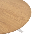 ΤΡΑΠΕΖΙ XUSON PAKOWORLD ΦΥΣΙΚΟ MDF-ΠΟΔΙ ΛΕΥΚΟ ΜΕΤΑΛΛΟ Φ80X75ΕΚ