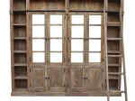 ΒΙΒΛΙΟΘΗΚΗ LIBRARDY INART LIME WASH ΜΑΣΙΦ MANGO ΞΥΛΟ 247X35X220ΕΚ