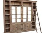ΒΙΒΛΙΟΘΗΚΗ LIBRARDY INART LIME WASH ΜΑΣΙΦ MANGO ΞΥΛΟ 247X35X220ΕΚ