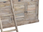 ΒΙΒΛΙΟΘΗΚΗ BOOKIE INART ΑΝΤΙΚΕ ΛΕΥΚΟ ΜΑΣΙΦ MANGO ΞΥΛΟ 200X42X230ΕΚ