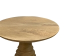ΒΟΗΘΗΤΙΚΟ ΤΡΑΠΕΖΙ SOULER INART ΦΥΣΙΚΟ ΜΑΣΙΦ MANGO ΞΥΛΟ Φ38X56ΕΚ