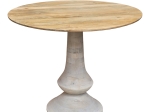 ΤΡΑΠΕΖΙ HOLY INART MANGO ΞΥΛΟ ΣΕ ΦΥΣΙΚΟ ΧΡΩΜΑ Φ97X80ΕΚ