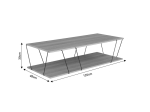 TΡΑΠΕΖΙ ΣΑΛΟΝΙΟΥ TARS PAKOWORLD ΟΑΚ-ΜΑΥΡΟ 120X48X30ΕΚ