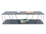 TΡΑΠΕΖΙ ΣΑΛΟΝΙΟΥ TARS PAKOWORLD ΓΚΡΙ-ΜΑΥΡΟ 120X48X30ΕΚ