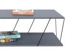 TΡΑΠΕΖΙ ΣΑΛΟΝΙΟΥ TARS PAKOWORLD ΓΚΡΙ-ΜΑΥΡΟ 120X48X30ΕΚ