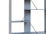 ΒΙΒΛΙΟΘΗΚΗ TARS PAKOWORLD ΓΚΡΙ-ΜΑΥΡΟ 84X25.5X154.5ΕΚ