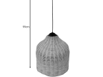 ΦΩΤΙΣΤΙΚΟ ΟΡΟΦΗΣ ZIQUEL INART RATTAN ΣΕ ΦΥΣΙΚΗ ΑΠΟΧΡΩΣΗ Φ60X99ΕΚ