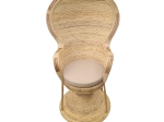 ΠΟΛΥΘΡΟΝΑ REA INART ΜΕ ΜΠΕΖ ΜΑΞΙΛΑΡΙ-ΦΥΣΙΚΟ RATTAN 85X85X141ΕΚ