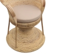 ΠΟΛΥΘΡΟΝΑ REA INART ΜΕ ΜΠΕΖ ΜΑΞΙΛΑΡΙ-ΦΥΣΙΚΟ RATTAN 85X85X141ΕΚ
