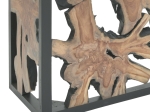 ΚΟΝΣΟΛΑ DONIS INART ΦΥΣΙΚΟ-ΜΑΥΡΟ ΜΑΣΙΦ ΞΥΛΟ TEAK 120X40X75ΕΚ