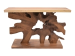 ΚΟΝΣΟΛΑ NASIOL INART ΦΥΣΙΚΟ ΜΑΣΙΦ ΞΥΛΟ TEAK 120X40X75ΕΚ
