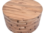 ΤΡΑΠΕΖΙ ΣΑΛΟΝΙΟΥ WOZY INART ΦΥΣΙΚΟ ΞΥΛΟ TEAK Φ90X45ΕΚ