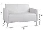 ΣΕΤ 2 ΤΜΧ ΚΑΝΑΠΕΣ 3ΘΕΣΙΟΣ ΚΑΙ 2ΘΕΣΙΟΣ NELLIE HM11274.02 ΛΕΥΚΟ ΧΡΩΜΑ
