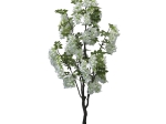 ΔΙΑΚΟΣΜΗΤΙΚΟ ΦΥΤΟ BEAN FLOWERS ΣΕ ΓΛΑΣΤΡΑ INART ΛΕΥΚΟ PP Υ125ΕΚ