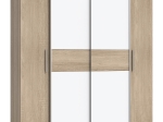 ΝΤΟΥΛΑΠΑ ΡΟΥΧΩΝ CLOSET PAKOWORLD ΤΕΤΡΑΦΥΛΛΗ SONOMA OAK-ΛΕΥΚΟ ΜΕΛΑΜΙΝΗΣ 200X61.5X190.5ΕΚ