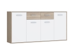 ΜΠΟΥΦΕΣ DREPEN PAKOWORLD ΜΕΛΑΜΙΝΗ ΣΕ ΛΕΥΚΟ ΚΑΙ SONOMA ΧΡΩΜΑ 162.3X34.2X81.7ΕΚ