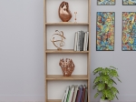 ΒΙΒΛΙΟΘΗΚΗ FREN PAKOWORLD OAK-ΛΕΥΚΟ ΜΕΛΑΜΙΝΗΣ 60X19.5X170ΕΚ
