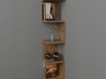 ΡΑΦΙΕΡΑ ΤΟΙΧΟΥ ZIGZAG PAKOWORLD OAK ΜΕΛΑΜΙΝΗΣ 25X25X109ΕΚ