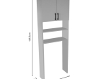 ΕΠΙΠΛΟ ΠΛΥΝΤΗΡΙΟΥ HIFRO PAKOWORLD ΛΕΥΚΟ ΜΕΛΑΜΙΝΗΣ 65X27X185.5ΕΚ