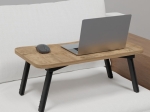 ΤΡΑΠΕΖΑΚΙ ΓΙΑ LAPTOP RAHE PAKOWORLD OAK ΜΕΛΑΜΙΝΗΣ- ΜΑΥΡΟ ΜΕΤΑΛΛΟ 60X35X23ΕΚ