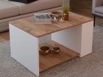 ΤΡΑΠΕΖΙ ΣΑΛΟΝΙΟΥ NOIL PAKOWORLD OAK-ΛΕΥΚΟ ΜΕΛΑΜΙΝΗΣ 90X60X48ΕΚ