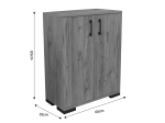 ΝΤΟΥΛΑΠΙ YVEN PAKOWORLD OAK ΜΕΛΑΜΙΝΗΣ 65X32X83ΕΚ