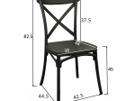 ΚΑΡΕΚΛΑ CROSSIE PAKOWORLD PP ΣΕ ΜΑΥΡΗ ΑΠΟΧΡΩΣΗ 38X46.5X82ΕΚ