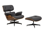 ΠΟΛΥΘΡΟΝΑ-ΥΠΟΠΟΔΙΟ RELAX JENNA PAKOWORLD ΜΑΥΡΟ PU- PLYWOOD ΚΑΡΥΔΙ-ΒΑΣΗ ΧΡΩΜΙΟΥ 82X92X82ΕΚ