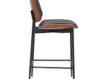 ΣΚΑΜΠΟ-ΜΠΑΡ KATHY PAKOWORLD ΜΑΥΡΟ PU-ΚΑΡΥΔΙ ΜΕΤΑΛΛΟ 48.5X52.5X96ΕΚ