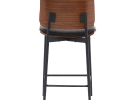 ΣΚΑΜΠΟ-ΜΠΑΡ KATHY PAKOWORLD ΜΑΥΡΟ PU-ΚΑΡΥΔΙ ΜΕΤΑΛΛΟ 48.5X52.5X96ΕΚ