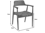 ΠΟΛΥΘΡΟΝΑ DENVERONE PAKOWORLD ΦΥΣΙΚΟ TEAK ΞΥΛΟ ΚΑΙ ΨΑΘΑ 57X54X79ΕΚ