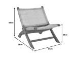 ΠΟΛΥΘΡΟΝΑ JERENZE PAKOWORLD ΦΥΣΙΚΟ TEAK ΞΥΛΟ-ΦΥΣΙΚΟ RATTAN 65X78X68ΕΚ