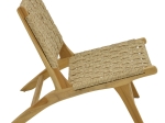 ΠΟΛΥΘΡΟΝΑ FOLDERE PAKOWORLD ΦΥΣΙΚΟ TEAK ΞΥΛΟ-PE ΣΧΟΙΝΙ 65X78X68ΕΚ