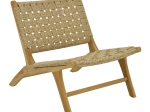 ΠΟΛΥΘΡΟΝΑ FOLDERE PAKOWORLD ΦΥΣΙΚΟ TEAK ΞΥΛΟ-PE ΣΧΟΙΝΙ 65X78X68ΕΚ