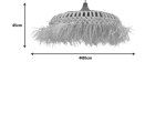 ΦΩΤΙΣΤΙΚΟ ΟΡΟΦΗΣ BOROBE INART SISAL ΣΕ ΦΥΣΙΚΟ ΧΡΩΜΑ Φ80X45ΕΚ