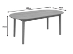 ΤΡΑΠΕΖΙ SKYL PAKOWORLD TEAK ΞΥΛΟ ΣΕ ΦΥΣΙΚΗ ΑΠΟΧΡΩΣΗ 190X90X75ΕΚ