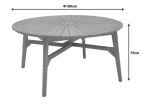 ΤΡΑΠΕΖΙ COLEN PAKOWORLD TEAK ΞΥΛΟ ΣΕ ΦΥΣΙΚΗ ΑΠΟΧΡΩΣΗ Φ180X75ΕΚ