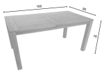 ΤΡΑΠΕΖΙ PABLO PAKOWORLD TEAK ΞΥΛΟ ΣΕ ΦΥΣΙΚΗ ΑΠΟΧΡΩΣΗ 160X90X76ΕΚ